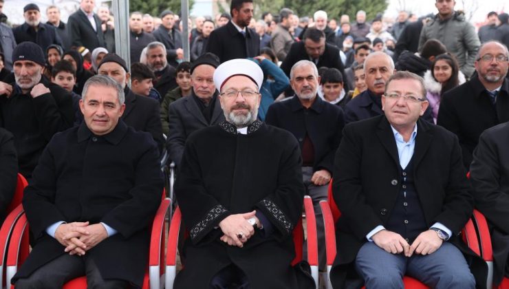 Diyanet İşleri Başkanı Erbaş, Kırşehir’de Hacı Adem Bircan Camii’nin açılışına katıldı
